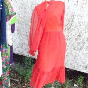 NOS Vintage BOLD Alfred Weber NY LA sz 10 Oldstock Party Dress USMade NWT ASIS